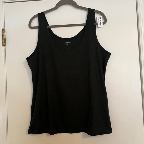 Old Navy Size 2x Ribbed Scoop Neck Tank Top, Dark Green - Picture 1 of 7